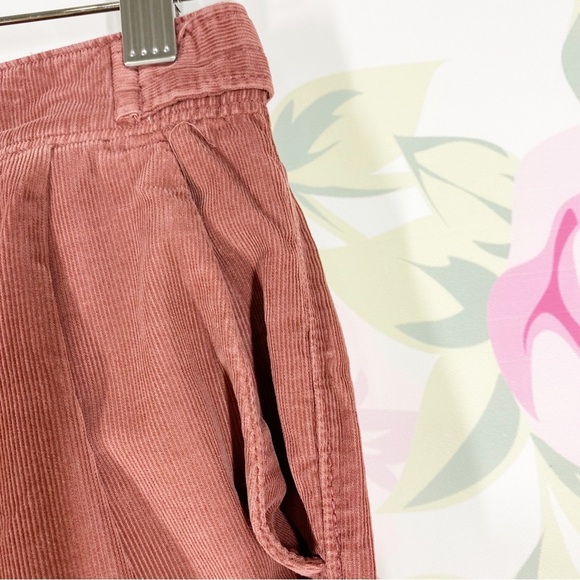 American Eagle Outfitters AEO High Waist Paper Bag Waist Soft Corduroy Pants 4 - Picture 5 of 11